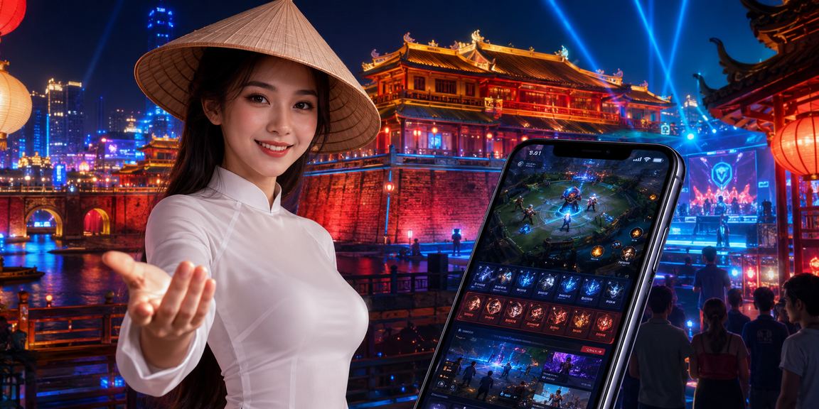 Người dùng trẻ tại Việt Nam đăng nhập ứng dụng cá cược thể thao trên smartphone